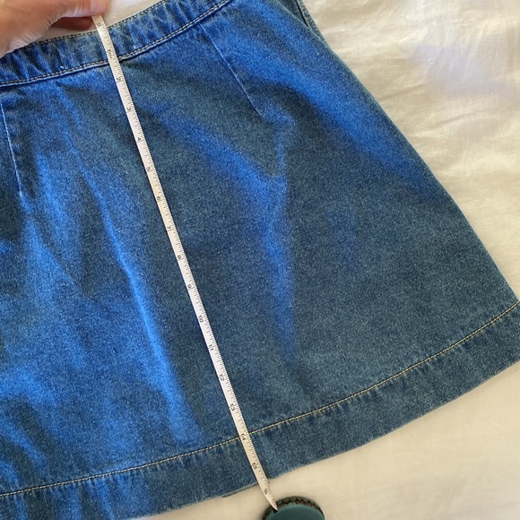 American apparel button down jean mini skirt. Small. - Picture 3 of 6